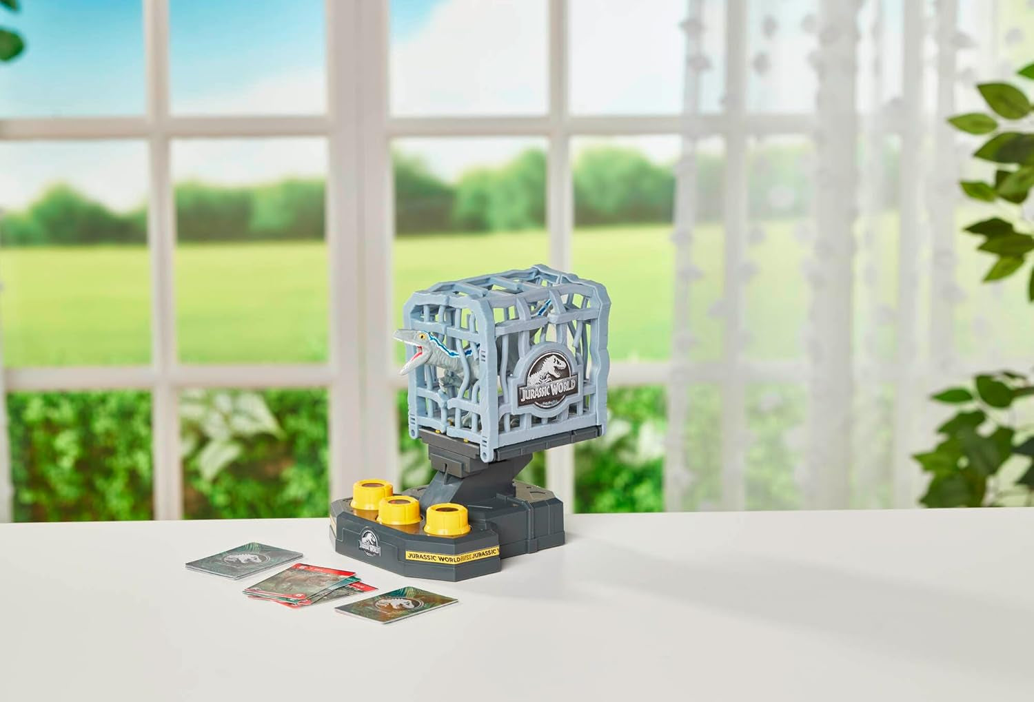 EPOCH Games, Jurassic World - Cage Breaker, 7523, Jucărie Dinozaur, Joc de Societate pentru Copii cu Vârsta de 4 Ani și Peste