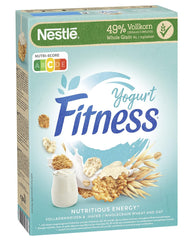 Nestlé Fitness Yogurt Whole Grain Breakfast Cereal with Partial Yogurt Flavor Pack of 4 (4 x 350g)