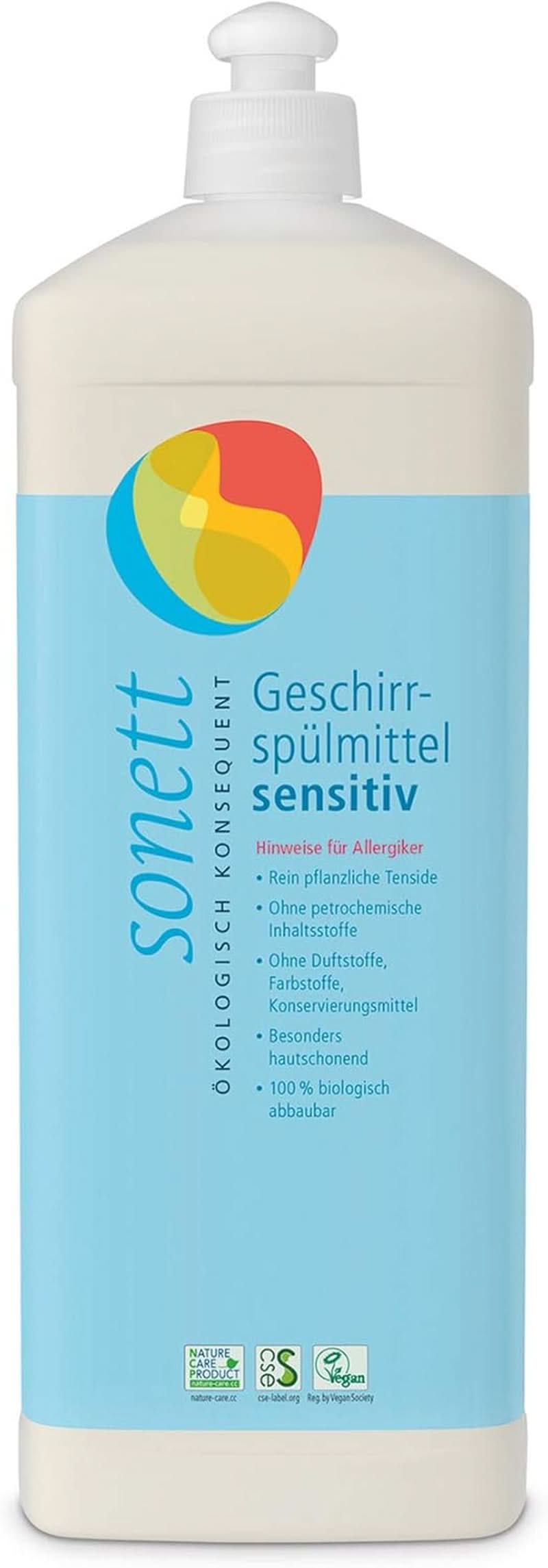 Lichid de spălat vase Sonett Sensitive, 1 litru Naty Shop 1 litru