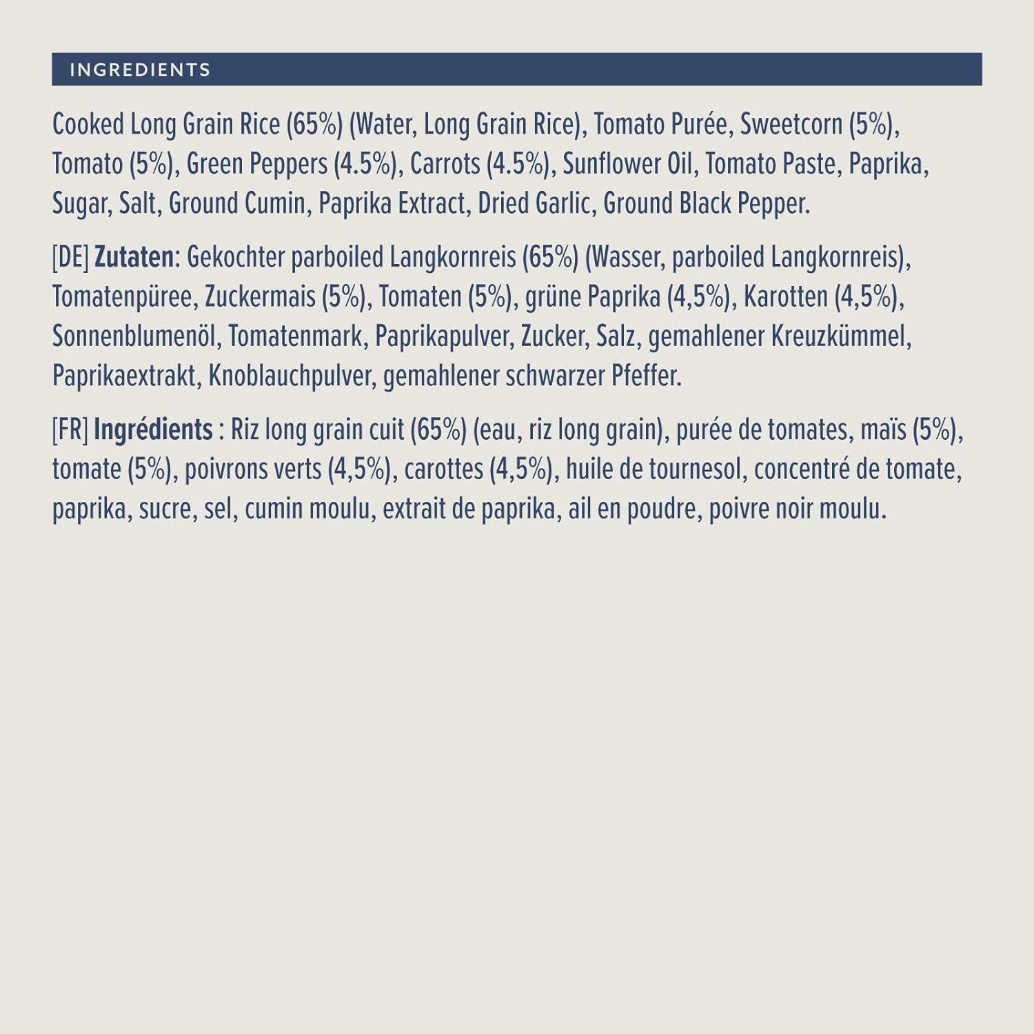 Mexican style rice from Amazon, 250g