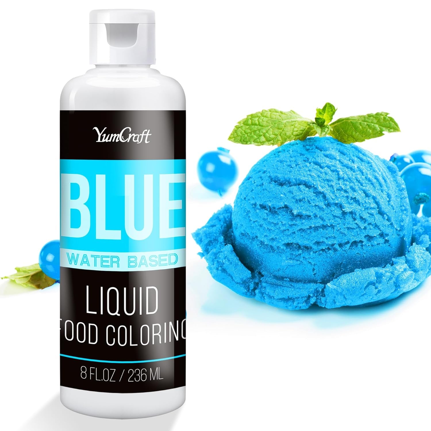 Colorant alimentar - Colorant alimentar lichid foarte concentrat pentru prăjituri, copt, ouă de Paște, băuturi - Colorant alimentar fără zahăr pentru fondant, glazură, slime, decorarea torturilor (Red Velvet, 236ml)