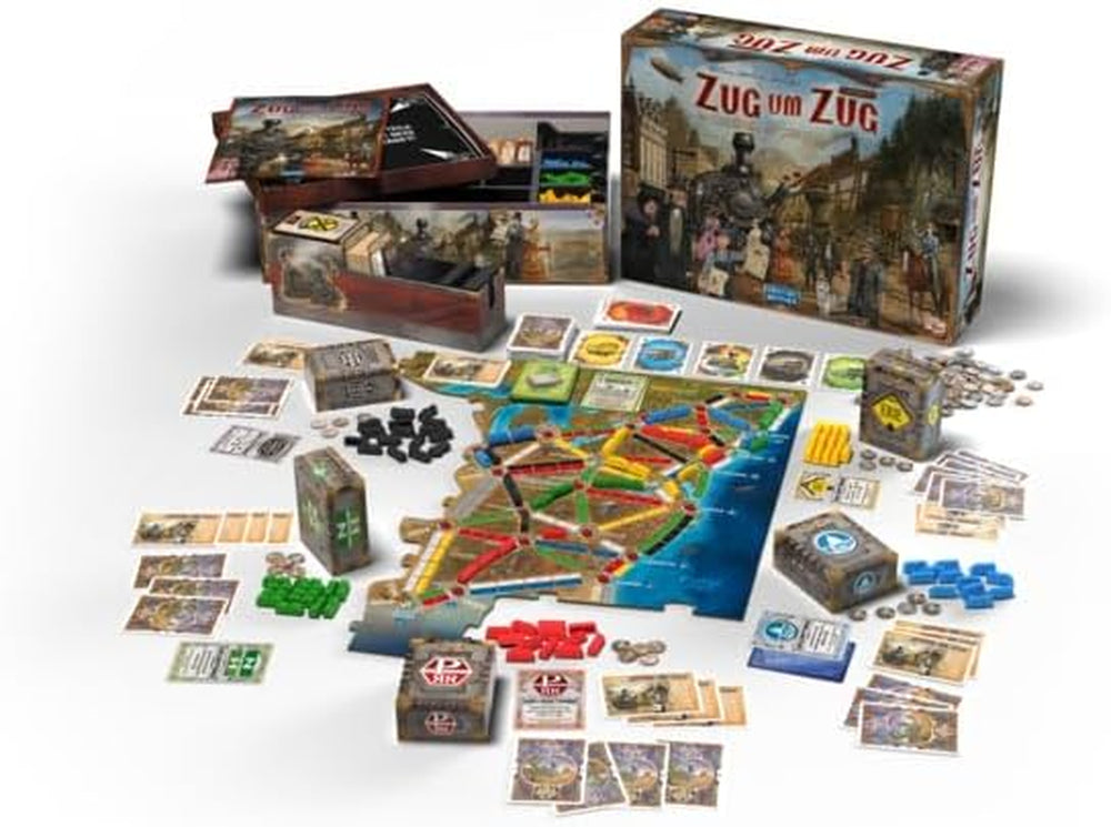 Days of Wonder, Ticket to Ride Legacy: Legends of the West, Family Game, Board Game, 2-5 Players, Ages 10+, 20-90 minutes, German