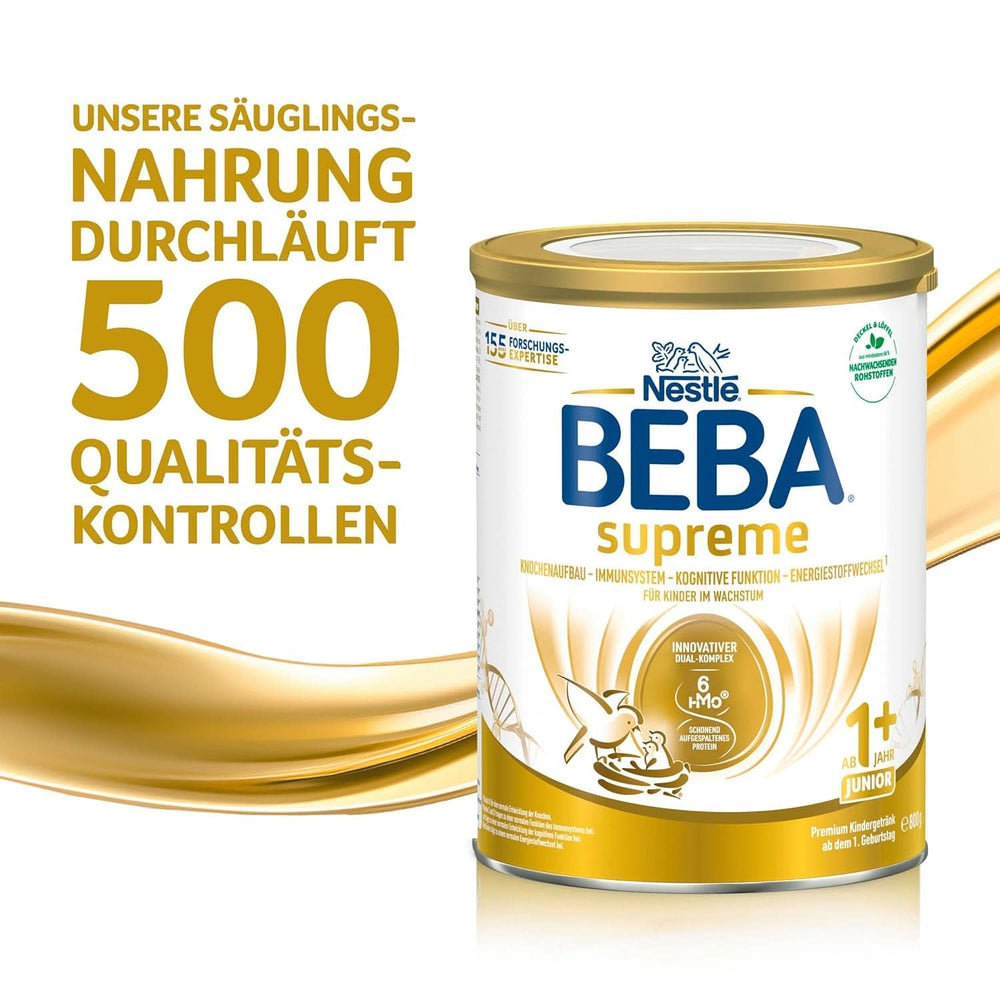 Children's drink BEBA SUPREME Junior 1+ from 1 years, food for children with 6 HMO complex, only lactose, without palm oil, pack 6 (6 x 800 g) Mother and Child Naty Shop