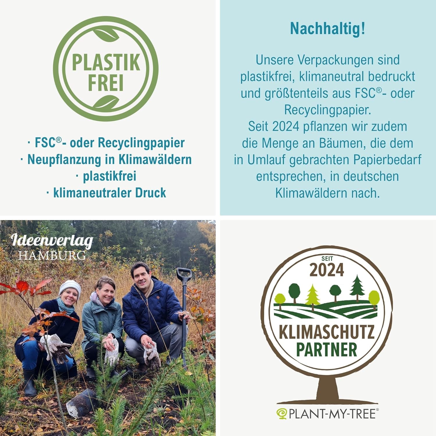 10x "Glück to grow" Semenbomben als Glückbringer 2026 & Blumensamen Geschenk | Mitbringsel Erwachsene & kleine Gastgeschenke Silvester - Kleeblatt Glückbringer Prüfung - inkl. Gift Cards Set