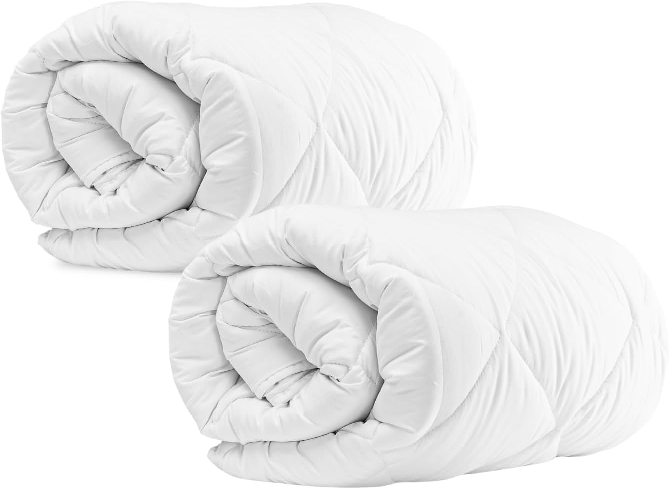 Komfortec Summer Blanket 135X200 Cm, 170Gsm, Thin and light blanket for summer, anti-allergic blanket, white Duvets and quilts Naty Shop 135 X 200 Cm double pack All-season blanket