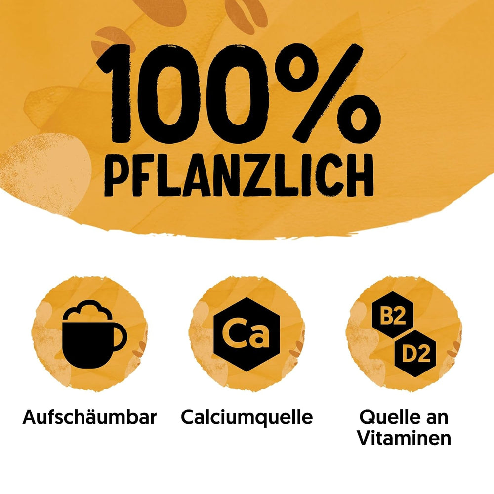 Alpro Barista Karamell – Zum Aufschäumen – Von Natur aus laktosefrei – 8 x 750 ml – Haltbar