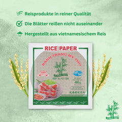 BAMBOO TREE - Rice paper 22 cm. (Summer rolls) - 1 x 400 g
