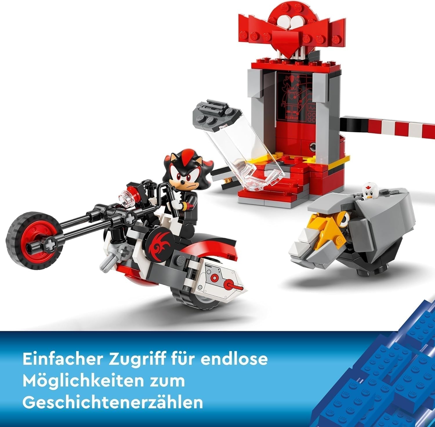 LEGO Sonic the Hedgehog Shadow the Hedgehog Escape Toy Motorcycle and Video Game Figure Set Gift for Gamers and Fans 8 Years Old Boys and Girls Fan Item 76995 Building Sets Besuche den LEGO-Store