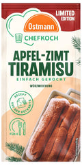 Ostmann Gewürze x Chefkoch - Apfel-Zimt-Tiramisu Würzmischung | Abgestimmt auf 4 Portionen | Including Schritt-für-Schritt-Rezept und Mengenangaben | 10 g in Bag
