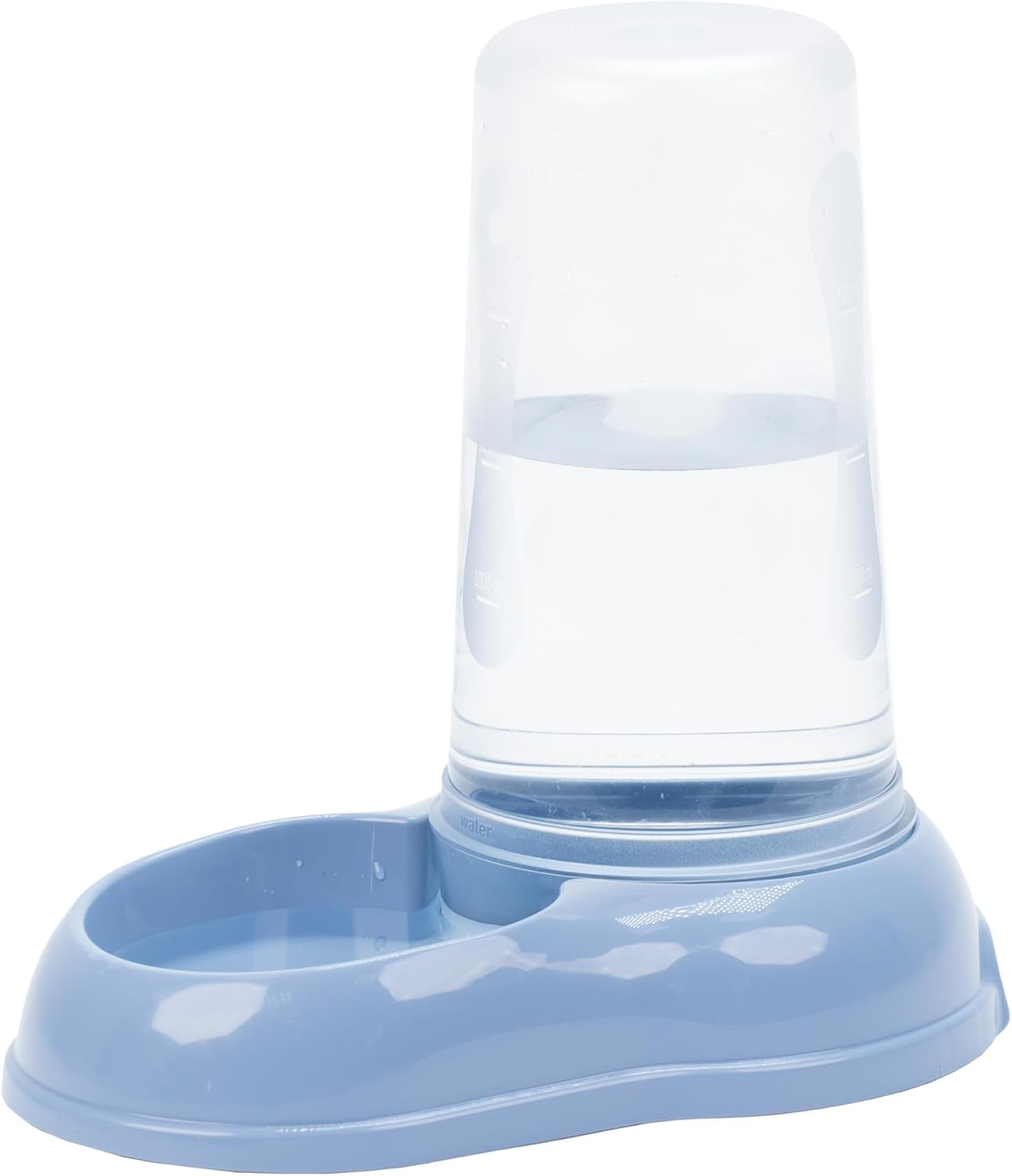 Ferplast Futter- oder Wasserspender für Hunde und Katzen AZIMUT 600 Futtertrog Water 0.6 Liter, Rutschfester Boden, 12.5 x 19 x H 19.5 cm Blue