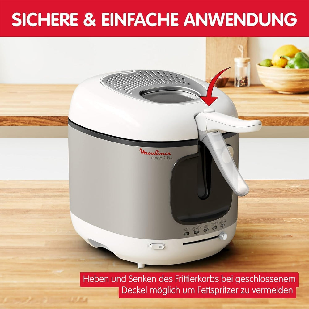 Fryer AM4800 Mega 2Kg, oil fryer, odor filter, 1800 W Home Appliances Naty Shop