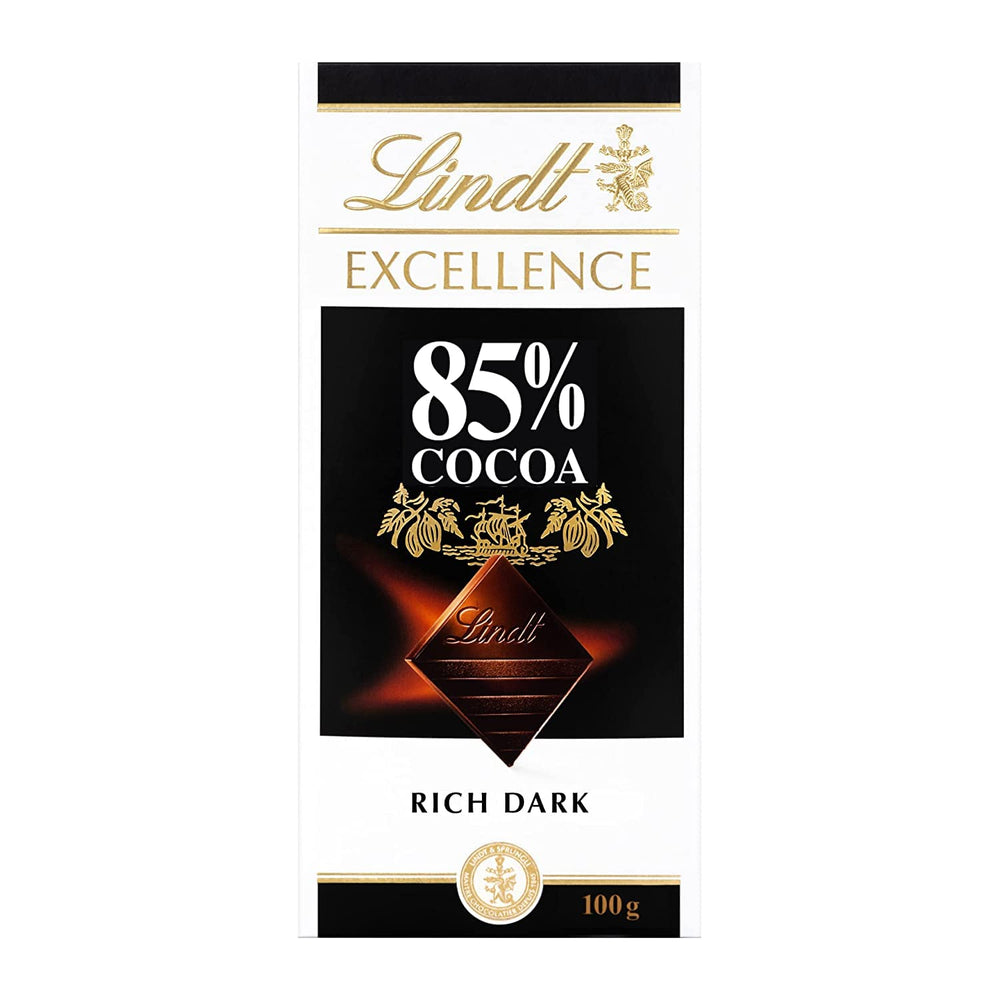 Lindt Chocolate | Bar EXCELLENCE 85% Cocoa | 100g | Extra Dark Chocolate | Vegan Chocolate Bar