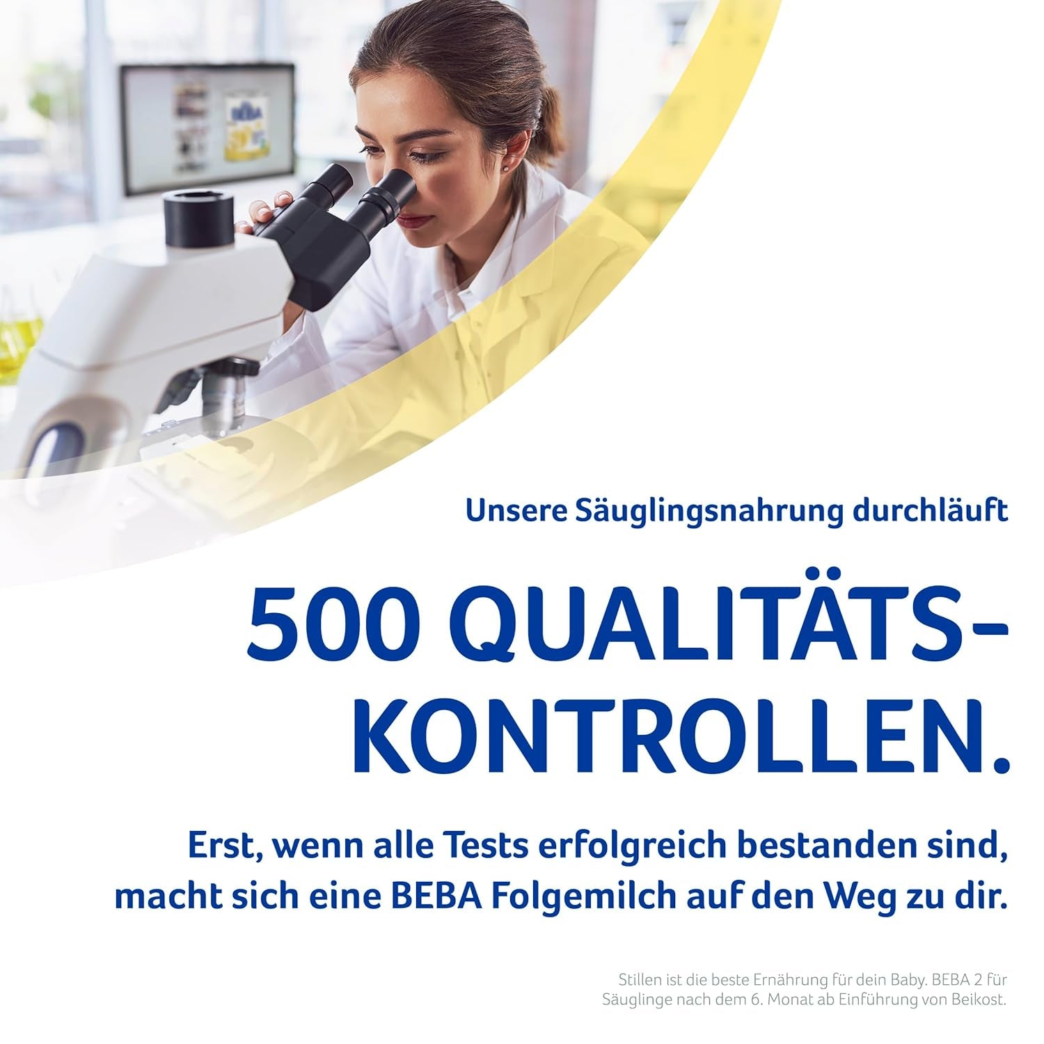 BEBA 2 - Follow-on milk after 6 months, with 5 HMO complex, age-appropriate protein content, lactose-free, palm oil-free, fish oil-free, baby food, baby milk powder, pack of 3 (3 x 800g)