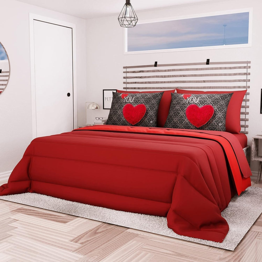 PETTI Artigiani Italiani - Winter quilt for double bed, maxi, monochrome, double-sided, white, gray, 100% Made in Italy Duvets and quilts Naty Shop Bordeaux Bed size 140X200: [Quilt 240 X 260 Cm]