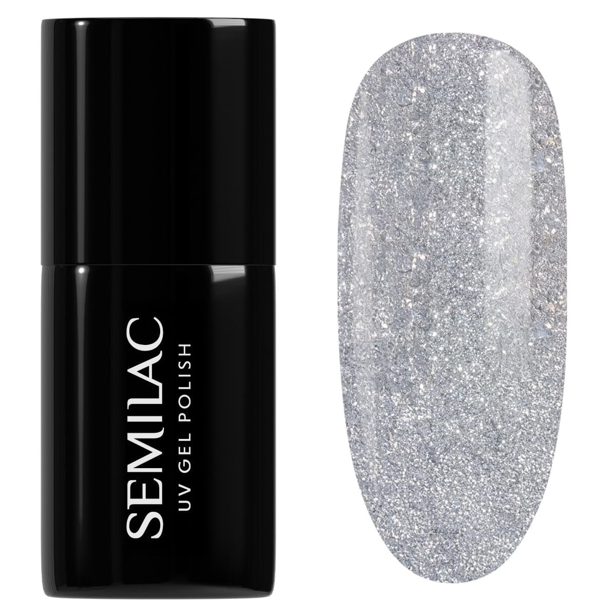 Semilac UV Nail Polish 029 Espresso 7ml Black White Collection