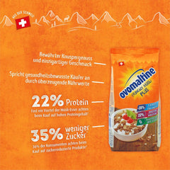 Ovomaltine Crunchy Protein Muesli plus - Crunchy cu fulgi de ovăz - Mix de cereale cu 22% proteine, 300 grame Naty Shop