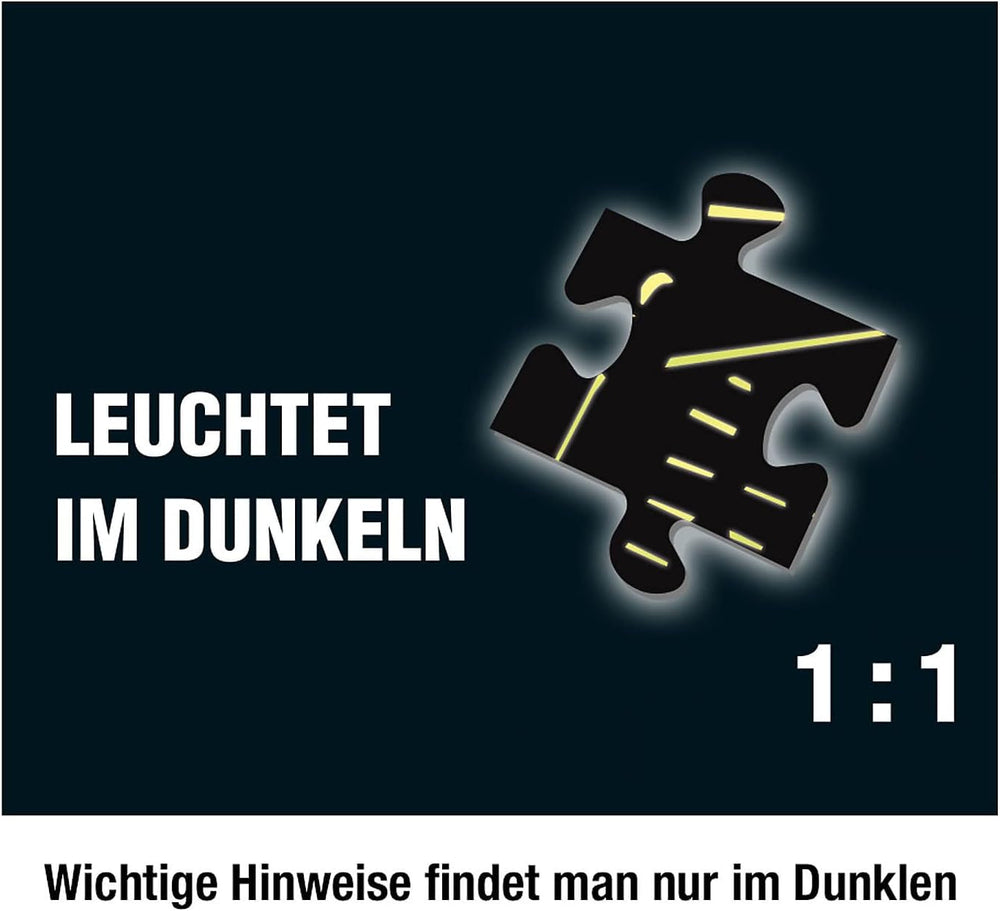 The Three??? - Crime Puzzle - The Villa of the Puzzles By KOSMOS 697976, 300 pieces, Glow in the dark, With UV lamp, Reading, Puzzle, Puzzle solving, Detective puzzle From 10 years Puzzle Naty Shop