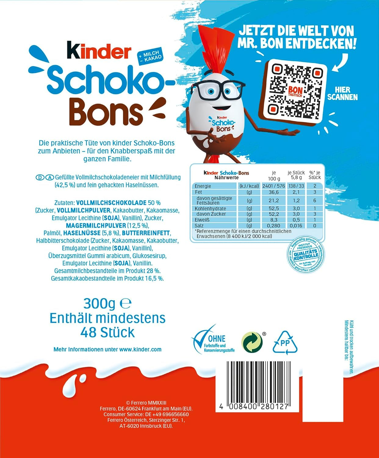 Kinder Schoko-Bons, 300g (pack of 3)