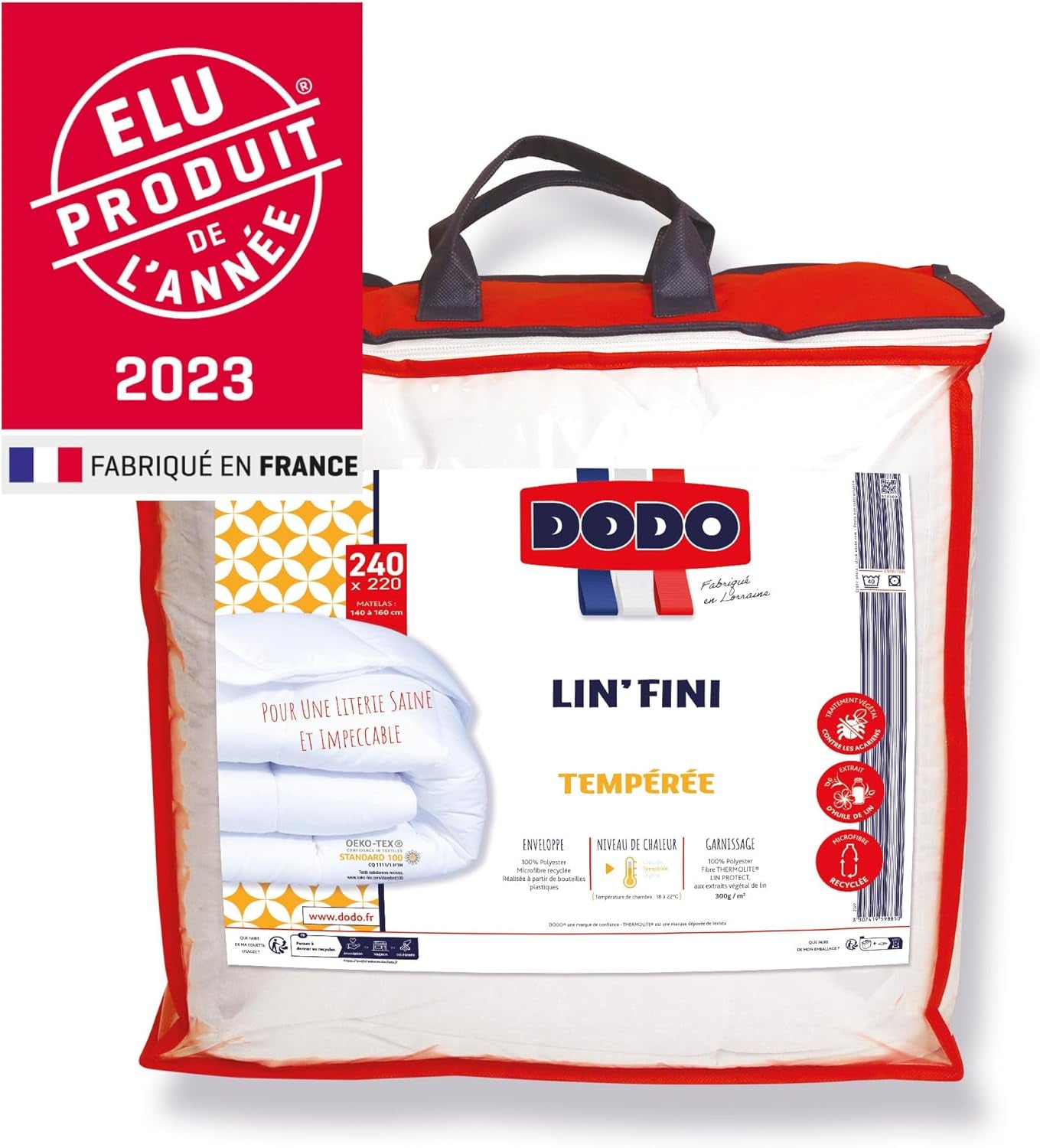 DODO | Elu Product of the Year 2023 L Quilt, 220 X 240 Cm, For double bed, Very soft, Recycled, Machine washable at 40 °C Duvets and quilts Naty Shop
