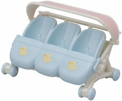 Sylvanian Families L5533 Triplets Stroller - Dollhouse Playset Naty Shop Dolls
