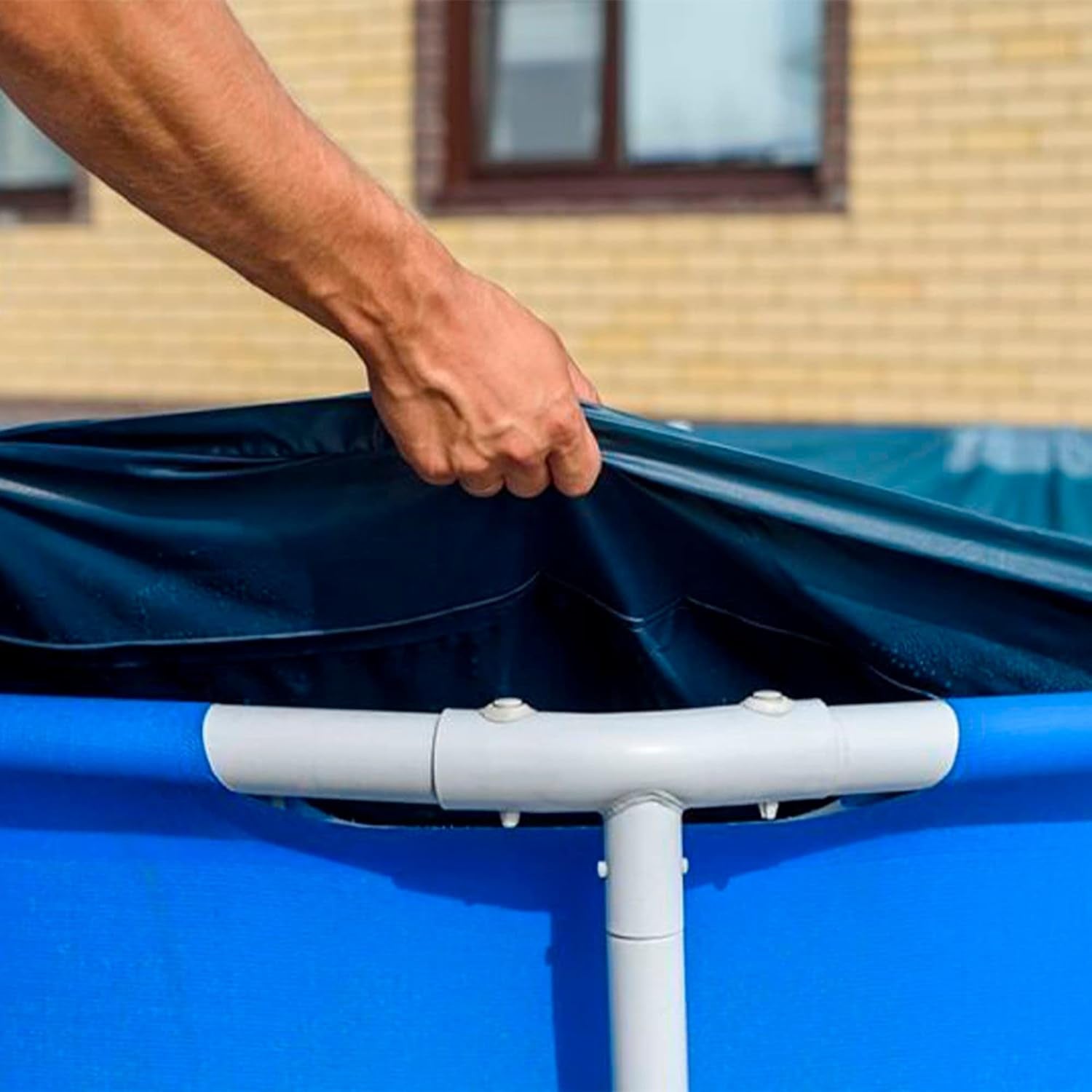 Intex 28038 - Prelată pentru piscine dreptunghiulare supraterane, PVC, albastră, 300x200 cm