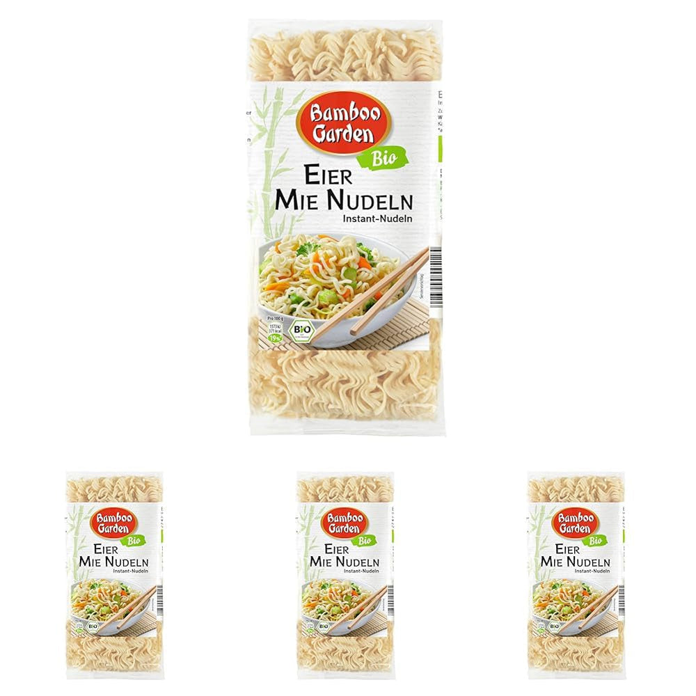 Tăiței cu ouă și mie organice din Bamboo Garden, 250g (Designul ambalajului poate varia)
