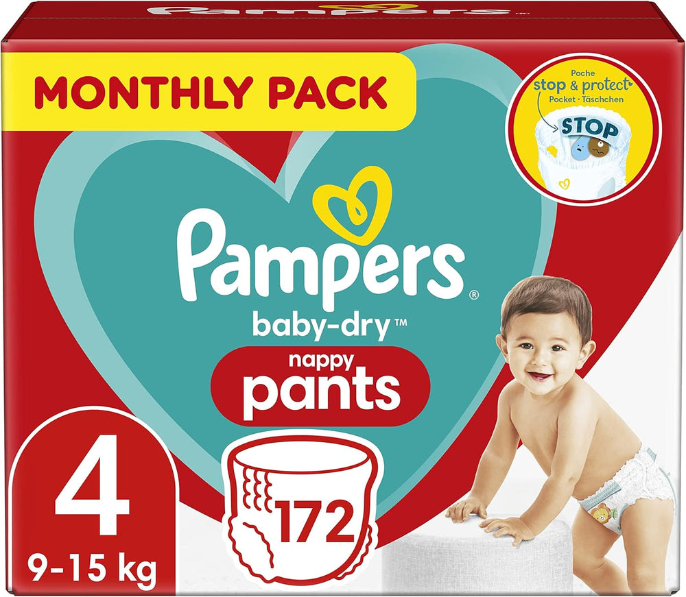 Pampers (Old Version), Panties, Size 4, 9kg-15kg, Three Pack (1 x 88 Diapers)