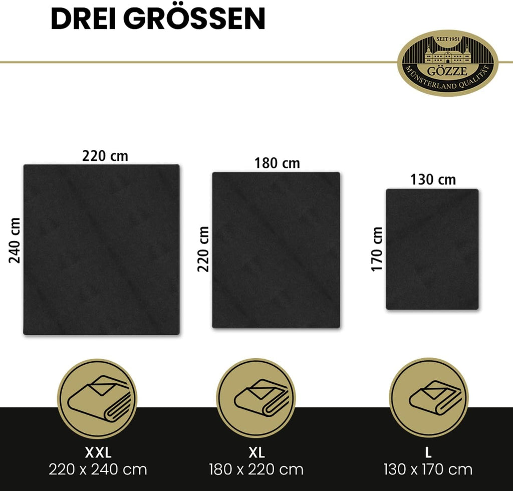 Gözze - Pătură confortabilă Premium Cashmere-Feeling, 500 G/M², 180 X 220 Cm - muștar Paturi si Cuverturi Besuche den GÃ¶zze-Store