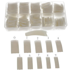 Sun Garden Nails Tipbox 500 Tips Incl. 3 Tips Glue Tips Nail Tips Glue - Modelare Unghii