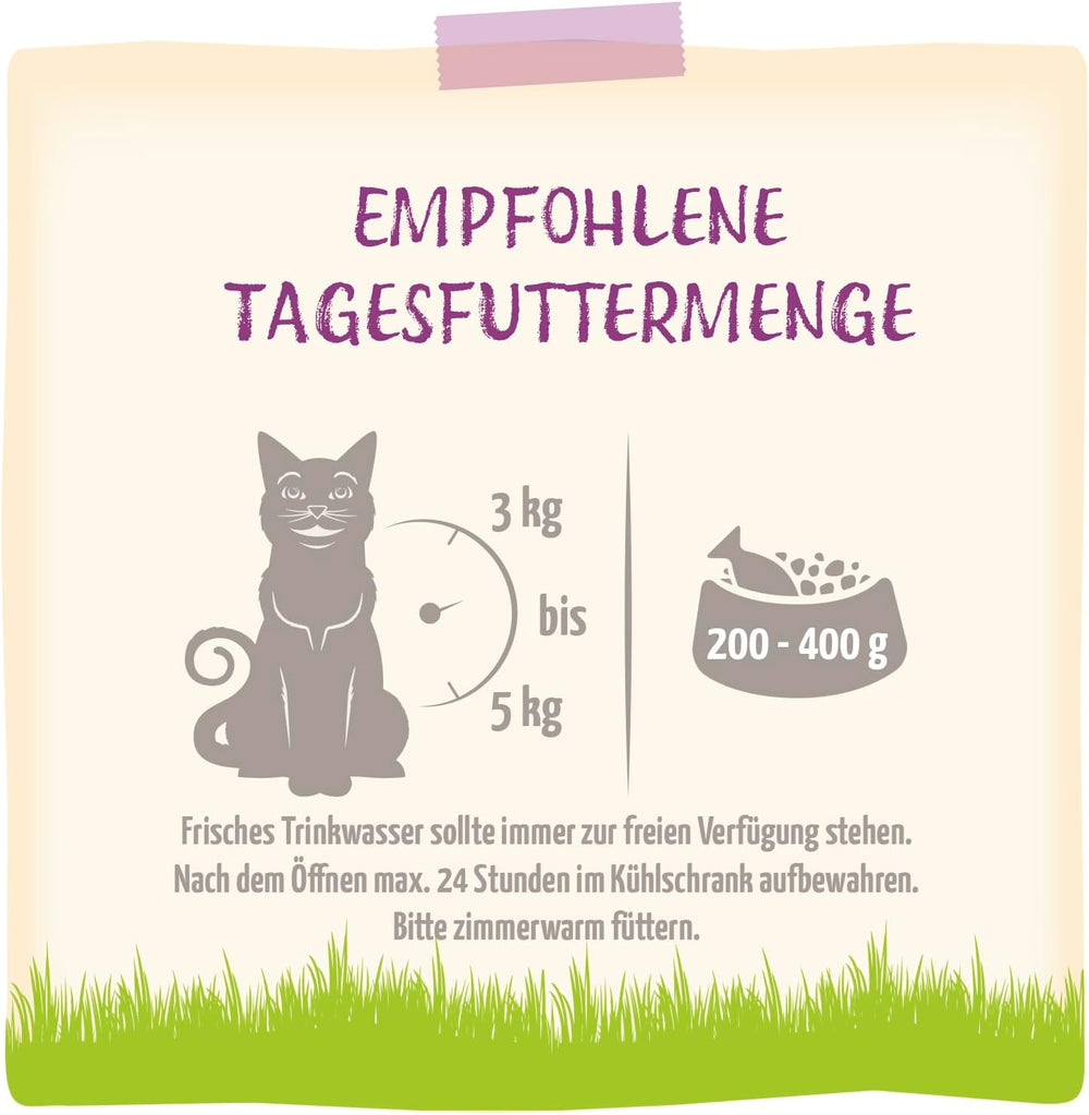 MjAMjAM – Hrană umedă premium pentru pisici - Pachet Wellness cu pui, pachet de 12 (12 x 125 g), fără cereale cu carne suplimentară