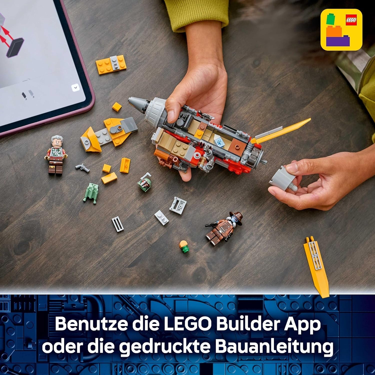 LEGO Star Wars 75437 Cobb Vanths Speeder - inkl. Cobb Vanth & Cad Bane Minifiguren sowie Blaster & Jetpack - Geschenk für Jungen ab 7 Jahren und Fans von The Mandalorian