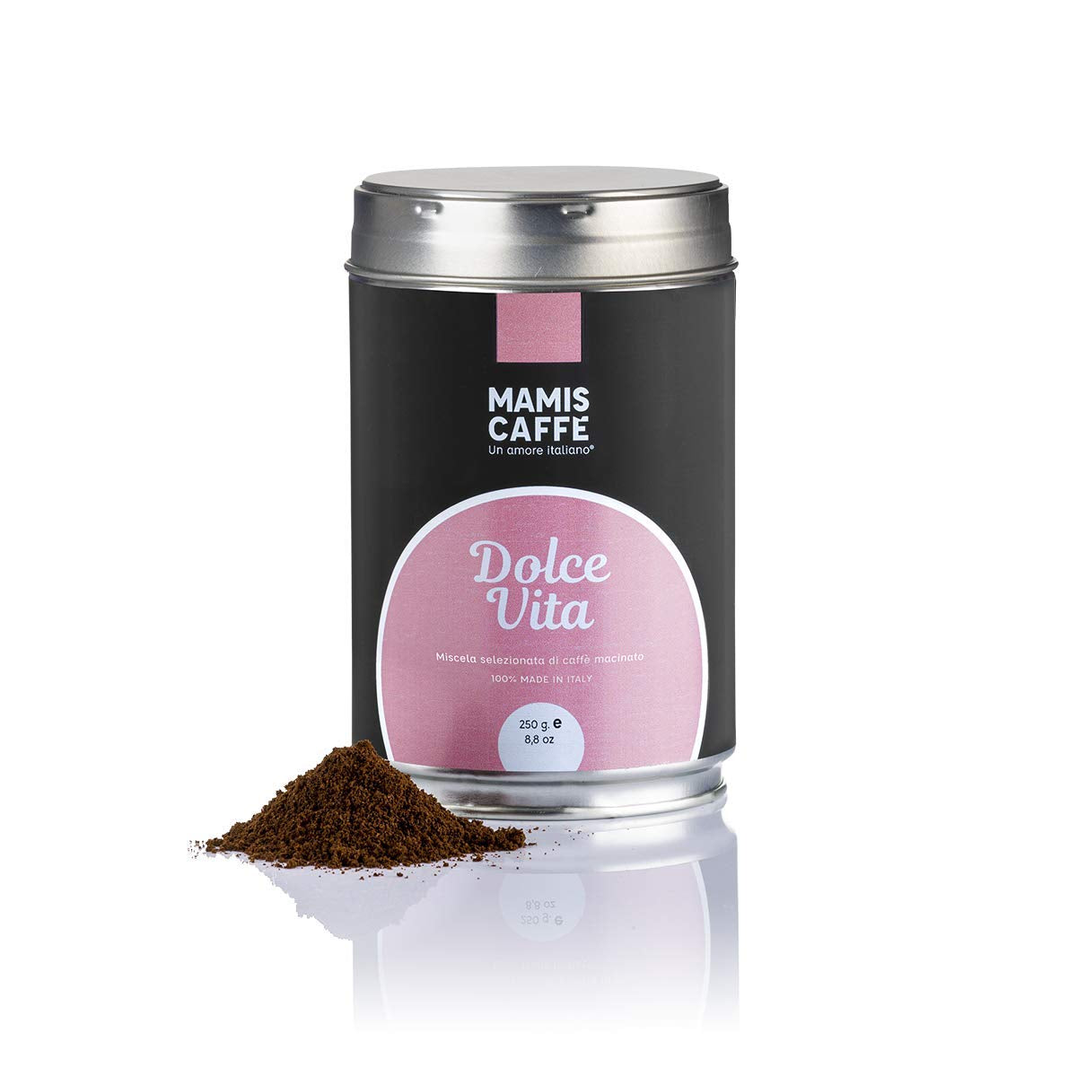 Mamis Caffè Dolce Vita, boabe espresso întregi, perfect ca si cappuccino sau latte macchiato Cafea Naty Shop 250 grame Macinata