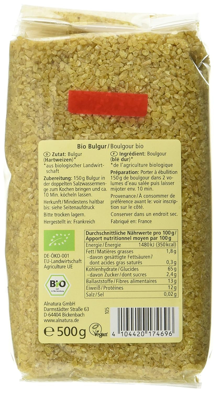 Organic bulgur, 500 g