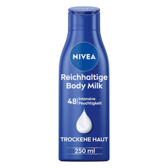 NIVEA Rich Body Milk, 250 ml Cosmetics and Beauty Naty Shop