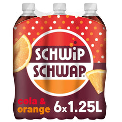 SCHWIPSCHWAP, The Original - Caffeinated cola soft drink with oranges, set 6 x 1.25 liters Non-alcoholic drinks Naty Shop
