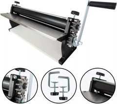 DKN Pizza Dough Roll Machine with Hand Crank, 48.8 cm, Noodle Machine, Teigfolie with Anti-Haft Rolls and Dicken Control – Construction aus massive Stahl und Aluminium