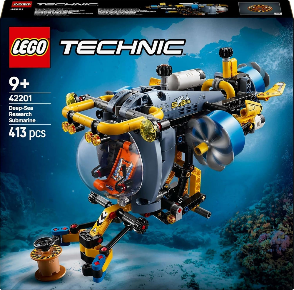 LEGO Technic Deep Sea Explorer Submarine Building Toy for Kids 9 Years Old Boys and Girls Creative Birthday Gift Ideas Buildable Vehicle with Rotating Propellers 42201 Building Sets Besuche den LEGO-Store