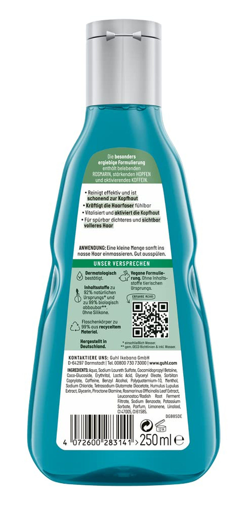 Guhl Men Full & Strong Shampoo - Hair type: Thin, fine, normal Guhl Shower & Bath