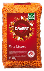Davert whole red lentils (1 x 500 g) - Bio