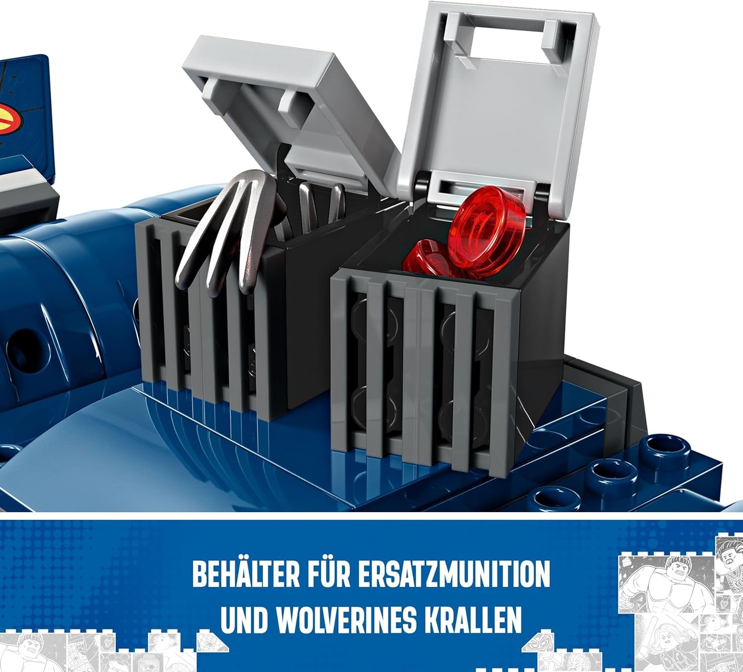 LEGO Marvel X-Jet The X-Men Building Model Plane with Figures Including Wolverine and Rogue Superhero Toy for Kids Gift for Boys and Girls 8 Years Old 76281 Building Sets Beuche den LEGO-Store