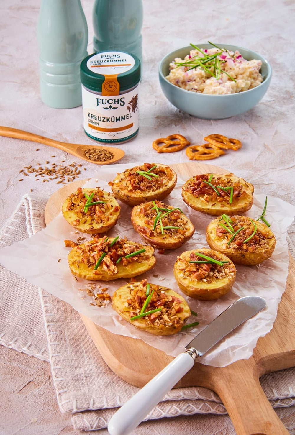 Fuchs Gewürze - Kreuzkümmel ganz - orientalisch-nussige Note für Falafel und Linsengerichte - natural ingredients - 60 g in wiederverwendbarer, recyclebarer Dose