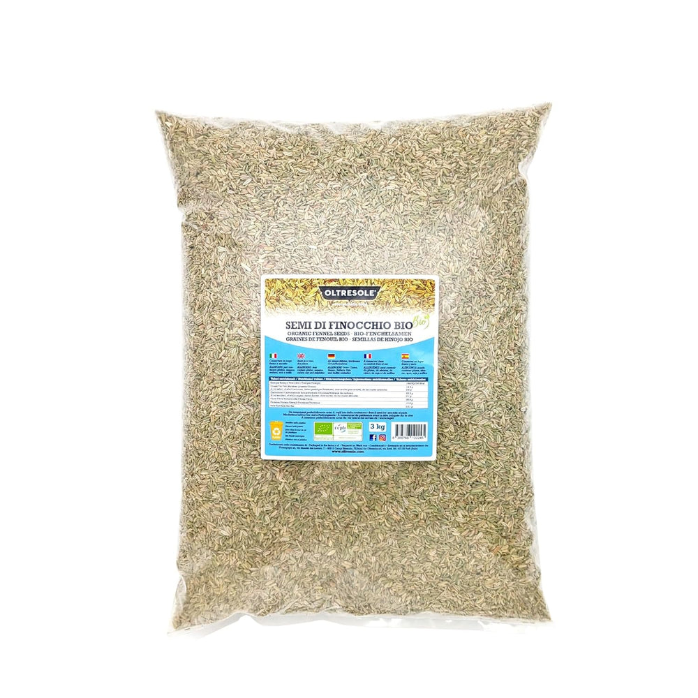 Organic Fennel Seeds 3kg Organic Whole Seeds Ideal for Herbal Digestive Teas and Recipes Perfect for Baking Convenient Size