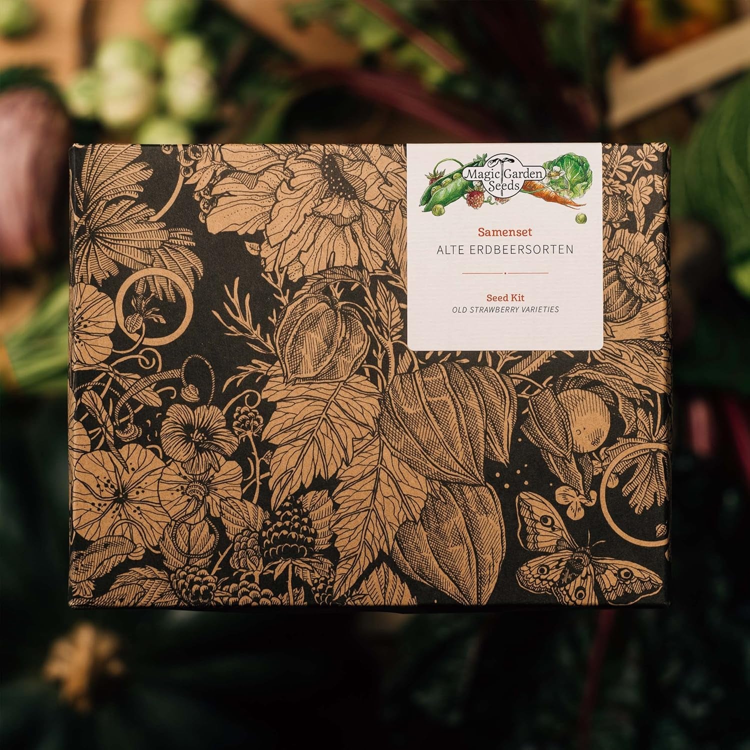 Magic Garden Seeds - Alte Erdbeersorten - Samen Geschenk Set Mit 3 Traditionellen, Köstlichen Sorten - Anzuchtset Mit Weißer Erdbeere, Roter Monatserdbeere Und Walderdbeere