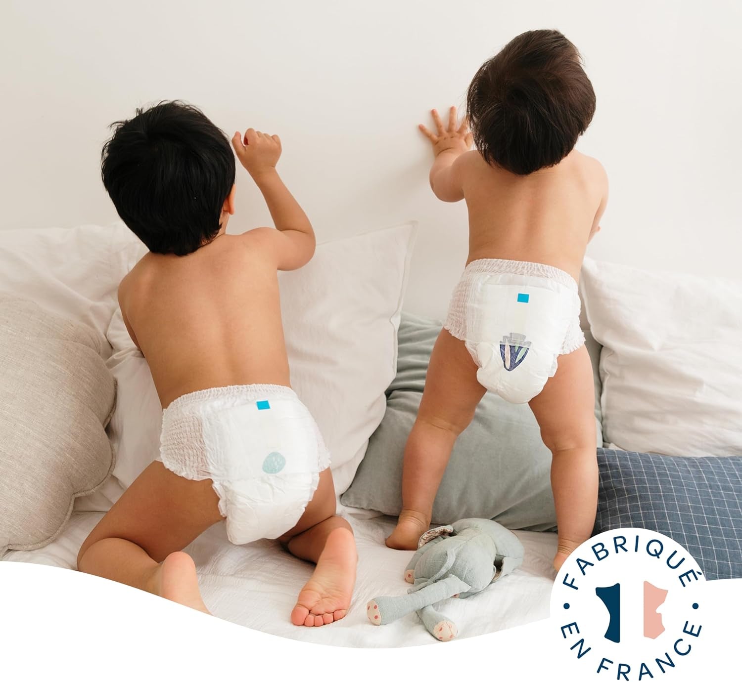 BIOLANE - Short diapers - Size 5 (12-18 kg) - 12 hour tightness - 1 month pack - 120 diapers - ecological
