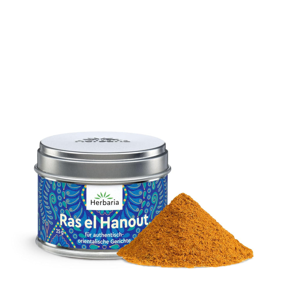 Herbaria Za'atar bio 25g S-Dose – Zaatar Gewürz, Zaatar Gewürz - oriental Organic-Gewürmischung für Gerichte der Levante Küche - mit erlesenen Ingredient - in nachhaltiger Aromaschutz-Dose