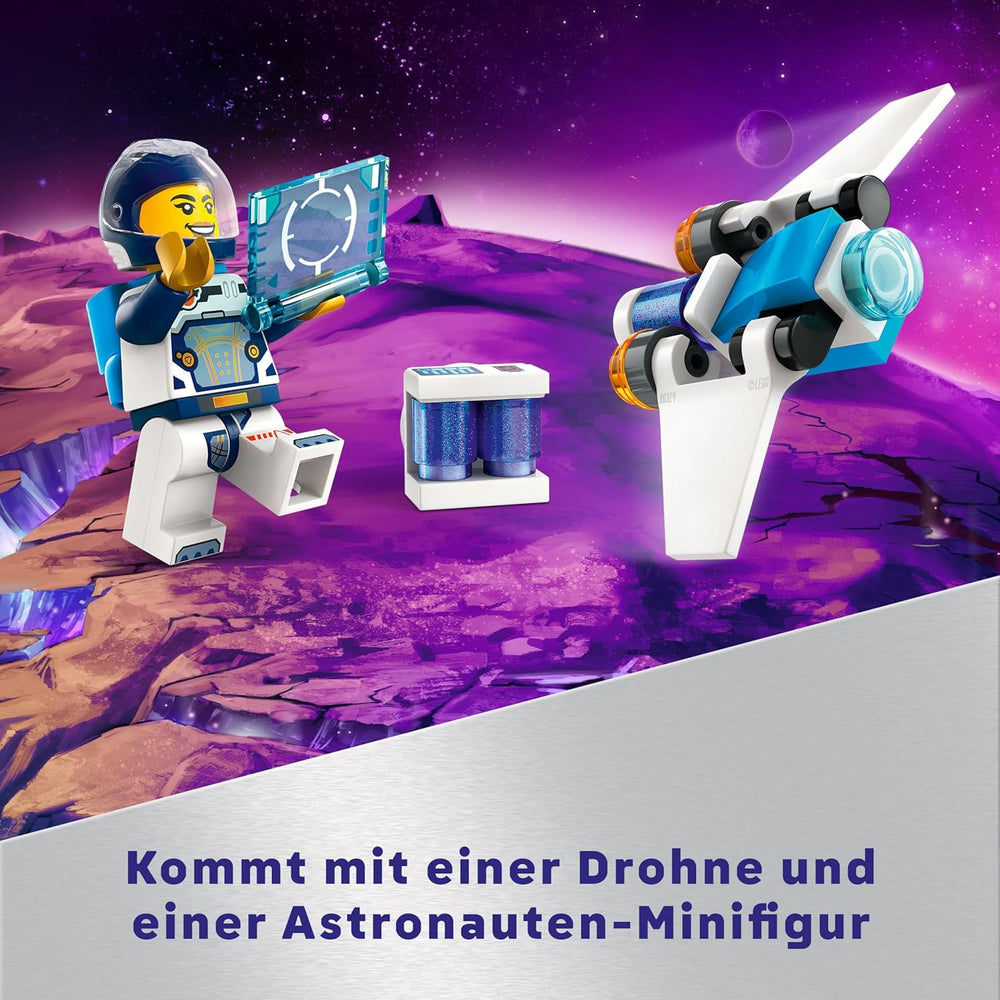 LEGO City Raumschiff, Weltraum-Spielzeug mit Space Shuttle für Kinder zum Baen, Jungen und Mädchen ab 6 Jahren, Set mit Astronaut-Figur 60430