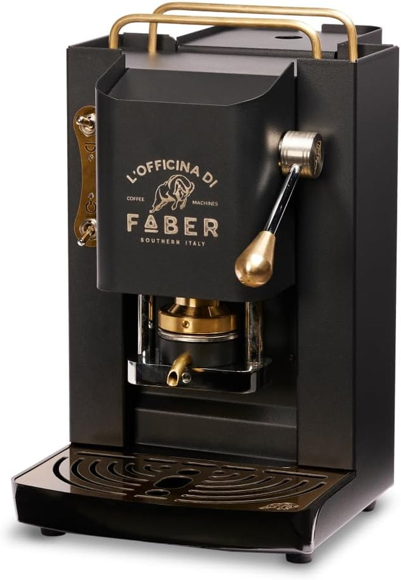 Espressor Faber Pro Deluxe din alamă cu capsule de hârtie Ese 44 mm