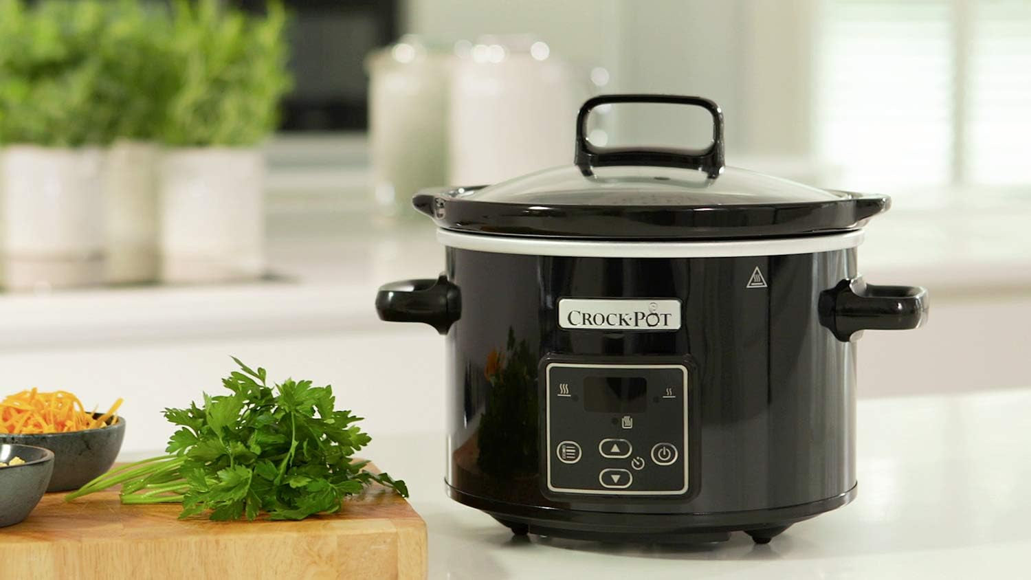 Slow cooker digital Crockpot, keep warm function, 2.4 liters (1-2 people) Slow Cooker Naty Shop