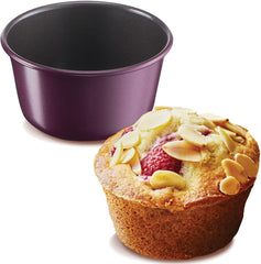 Tefal Creabake Muffins Creabake Backformen, 7.5 Cm, Antihaftbeschichtung, Stapelbares System, Kreative Rezepte Für Süßigkeiten Und Salade, Einfaches Backen, Eisenfarben Molds and trays for baking Naty Shop