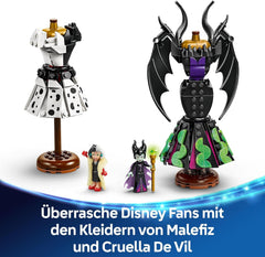 LEGO Ç€ Disney Villains The Dresses Of Maleficent And Cruella De Vil - Toy for boys and girls from 9 years - Incl. 2 Mini Dolls and 2 Animal Figures - Birthday Gift for Fans 43262 Building Sets Besuche den LEGO-Store